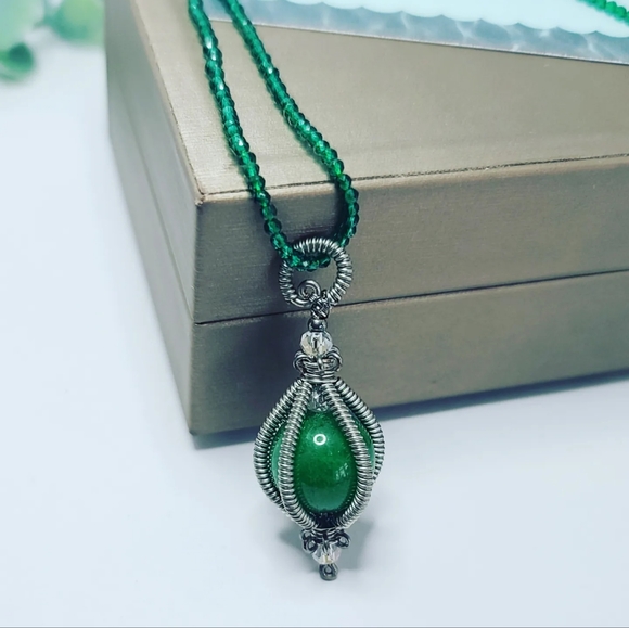 Quartz necklace 2 mm - Picture 3 of 4